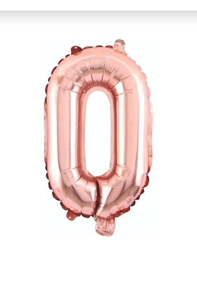 ATAKENT PARTİ 76cm Large Size 0 Zero Rosegold Number Foil Balloon