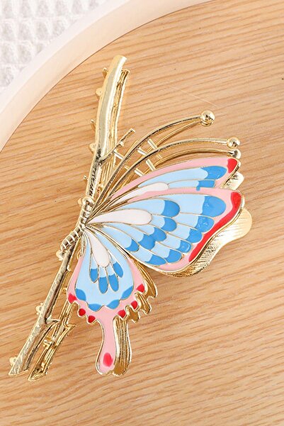 New Obsessions Cataramă cu zăvor metalic cu fluture emailat de basm