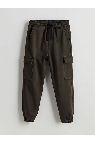 LC Waikiki Lcw Kids Khaki Elastic Waist Boys Cargo Jogger Pants