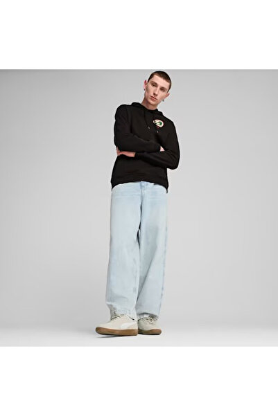 Puma Graphics Super Erkek Siyah Günlük Stil Sweatshirt 62964201