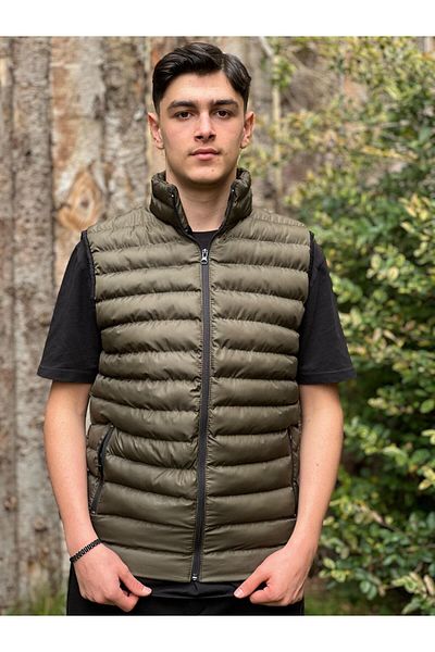 albay outdoor Stand Collar Water Repellent Windproof Inflatable Lightweight Vest