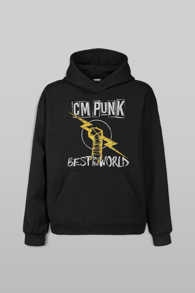 Kendim Seçtim سويت شيرت Best In The World CM Punk Mixed Fight Gym رياضي أسود ...