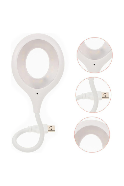 Powermaster Portatif Akrobatik 20 SMD Ledli USB Gece Kitap Okuma Çalışma Lamb...
