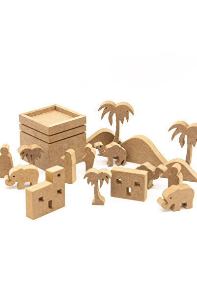 na neşeli ahşap DES08 Ramazan Ayına Özel Kutsal Topraklar Takımı Özel Ahşap B...