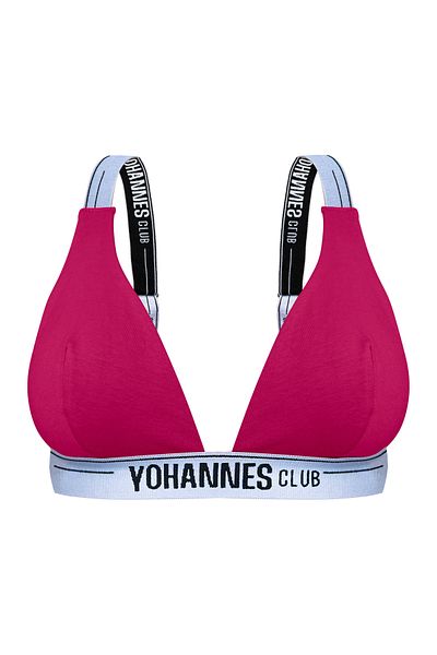 Yohannes Club Pink/Fuchia Single Rubber Strap Women's Bra