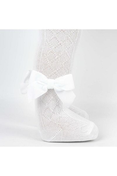 Katamino Baby Girl Pantyhose Argyle with Bow Accessories