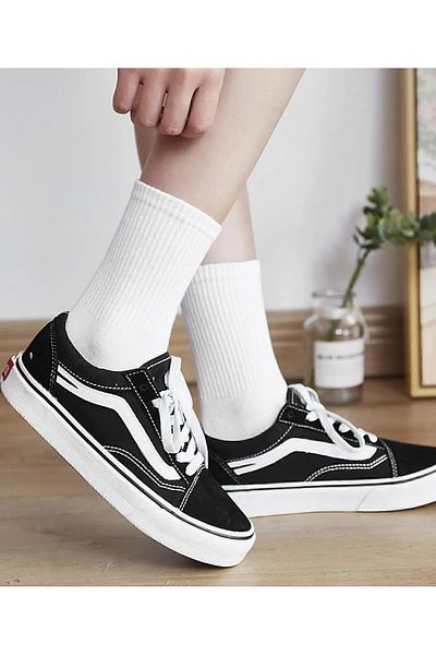 TreBears Unisex 6'Ift Cotton Tennis Socks - Socket Size