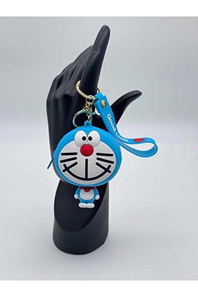 NATUREL Doraemon Figürlü Silikon Cüzdan Anahtarlık
