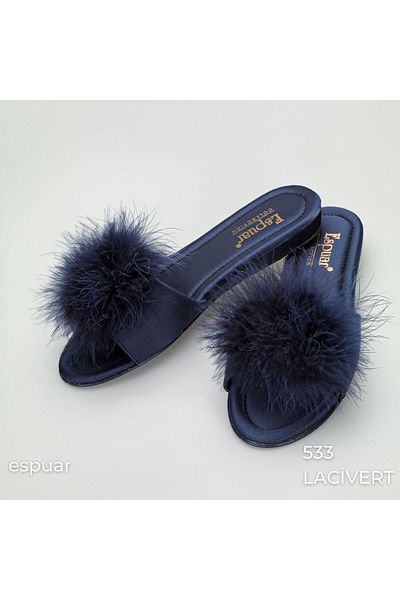 Espuar 533 Flat Sole Furry Slippers
