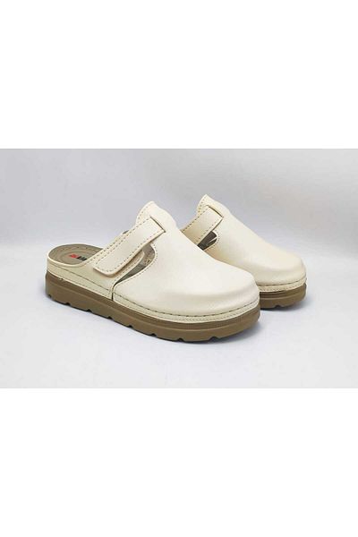DR KLOMPA Γυναικείες Παντόφλες MS972 Μπεζ Fanetta Orthopedic Sabo Slippers