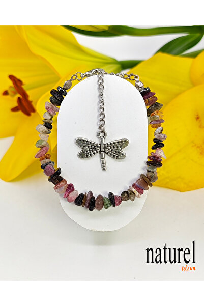 Naturel Tılsım سوار سيدة التورمالين المكسور من الحجر الطبيعي |   حجر السعادة