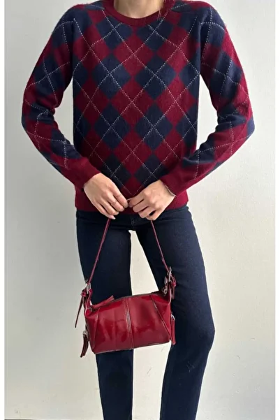 yeditepe fashion Baklava Pattern Knitwear Sweater