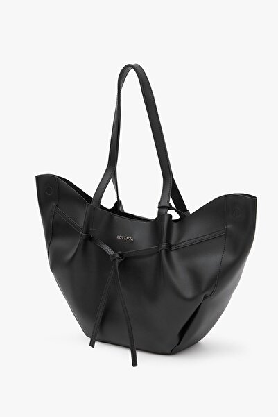 LOVENTA Large Tote Bag Black Niesha