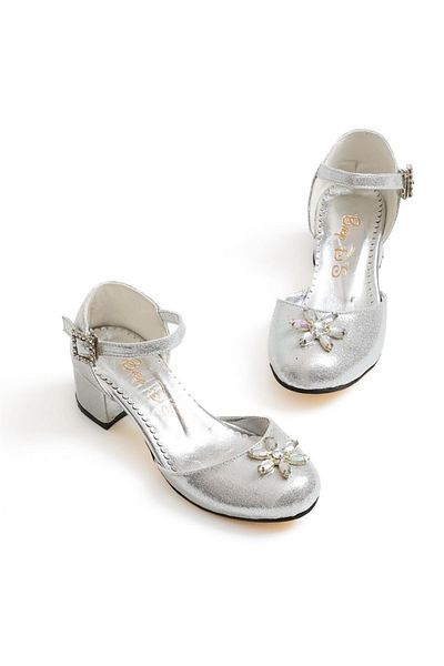 Baby DS Pantofi cu toc Sultan Argintiu