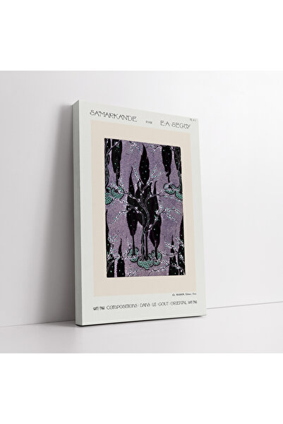 KOSS Dijital E.A. de la pictori Pictură artistică pe pânză cu model de copac în stil oriental din seria Seguy Samarkande