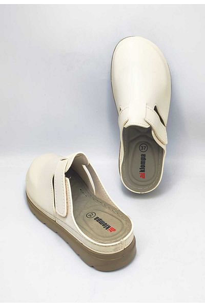 DR KLOMPA Γυναικείες Παντόφλες MS972 Μπεζ Fanetta Orthopedic Sabo Slippers