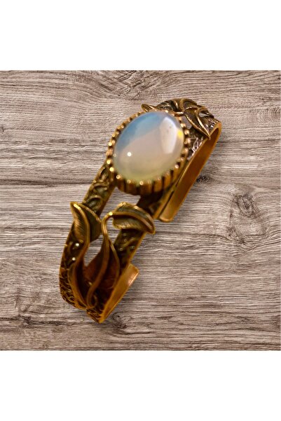 kapris concept Genuine Copper Ancient Antique Moonstone Antiallergic Copper Bracelet