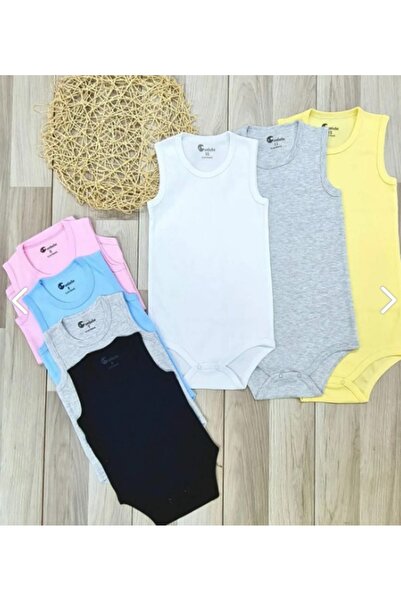 Generic Brand Large Size 5 Pieces Children's Bodysuit with Snaps on the Botto...