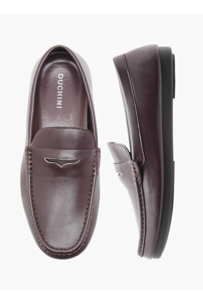 Duchini حذاء موكاسين رجالي سهل الارتداء من دوتشيني مع تفاصيل مقصوصة