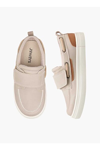 Juniors حذاء بدون رباط مقسم إلى أجزاء مع قفل بخطاف وحلقة