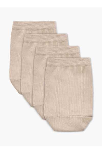 Celeste Celeste Floral Textured No Show Socks - Set of 3