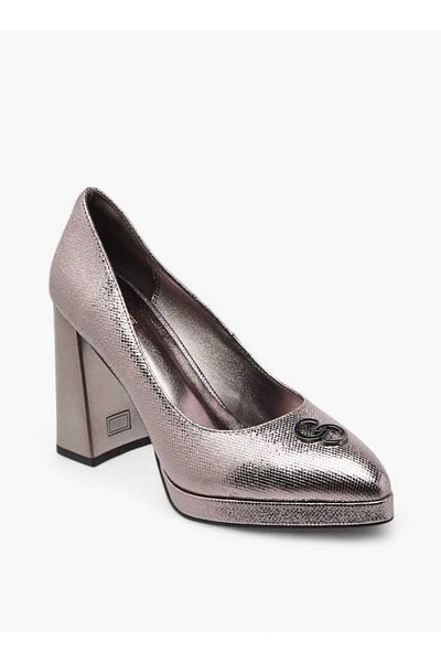 Celeste Women's Textured Slip-On Shoes with Block Heels