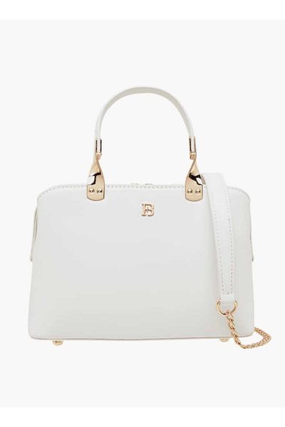 Flora Bella by Shoexpress Flora Bella Solid Tote Bag with Double Handle and Chain Strap