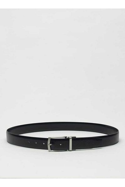 LBL by Shoexpress Textured Reversible Belt with Pin Buckle Closure