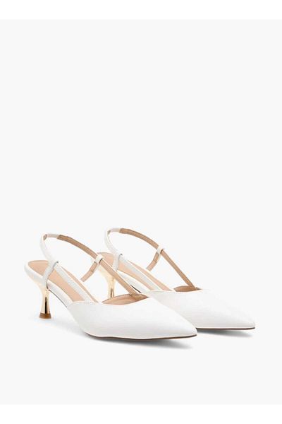 Flora Bella by Shoexpress حذاء Flora Bella Solid Slingback سهل الارتداء بكعب ستيليتو