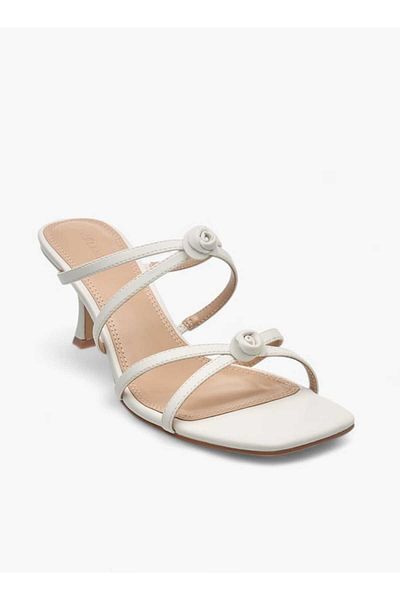 Celeste Women's Embellished Slip-On Sandals with Kitten Heels