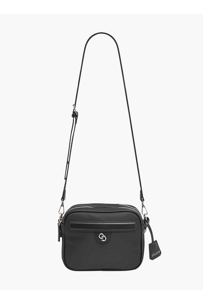 Celeste Textured Crossbody Bag with Adjustable Strap and Zip Closure