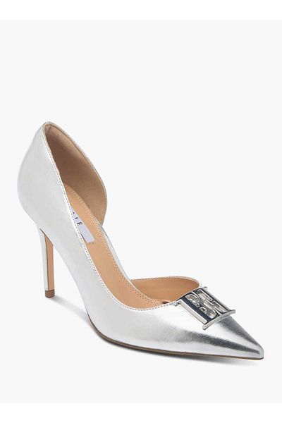 ELLE Women's Solid Slip-On Pumps with Stiletto Heels