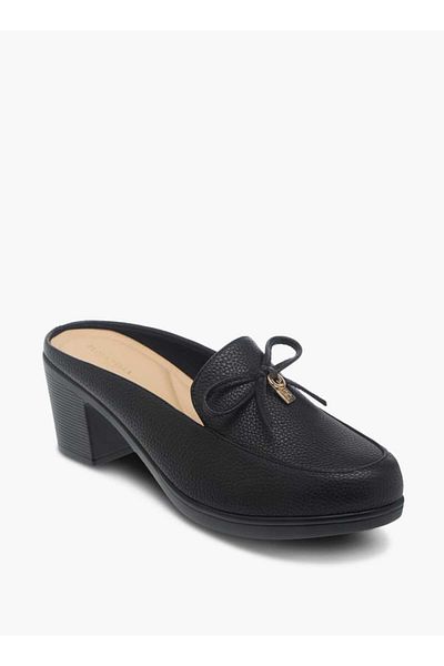 Flora Bella by Shoexpress Flora Bella Bow Detail Block Heels Slip-On Shoes