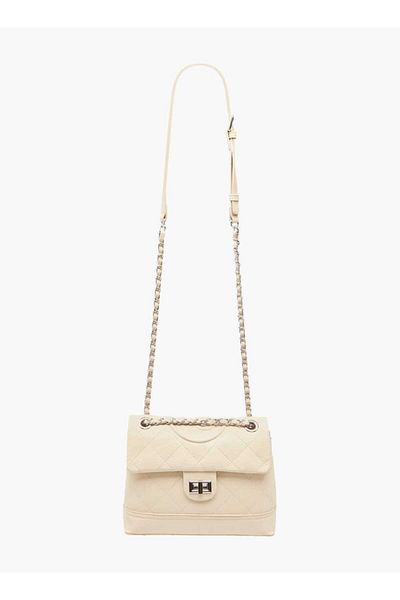 Celeste Quilted Crossbody Bag with Adjustable Strap and Twist Clasp Closure