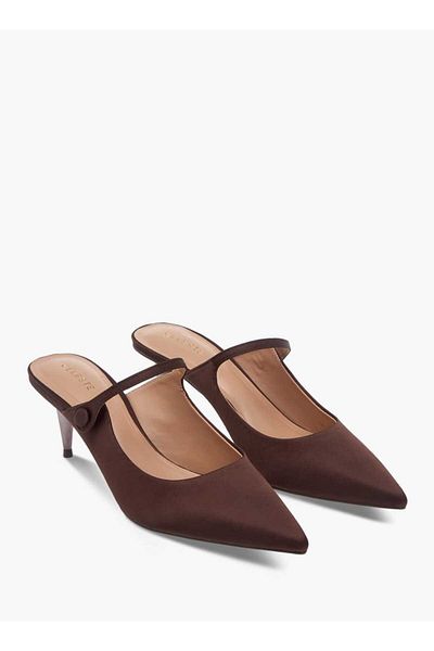 Celeste Celeste Women's Solid Pointed Toe Slip-On Shoes with Stiletto Heels