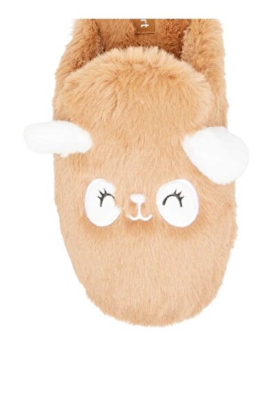 Le Confort Panda Ear Applique Faux Fur Bedroom Mules