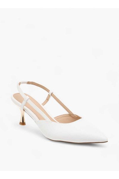 Flora Bella by Shoexpress حذاء Flora Bella Solid Slingback سهل الارتداء بكعب ستيليتو