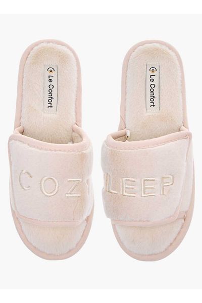 Le Confort Le Confort Embroidered Slip-On Bedroom Slippers