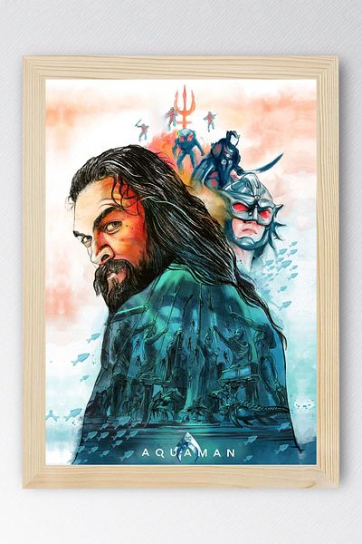 Saturn Pictură înrămată Aquaman - Pictură poster Marvel