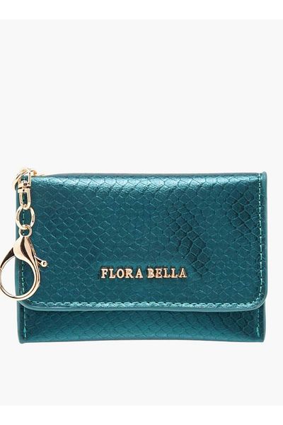 Flora Bella by Shoexpress Flora Bella Logo Accent Wallet with Flap Closure