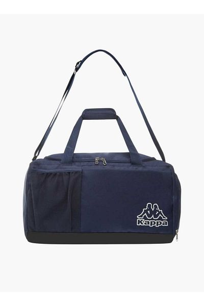Kappa Kappa Logo Print Duffel Bag with Handles and Zip Closure
