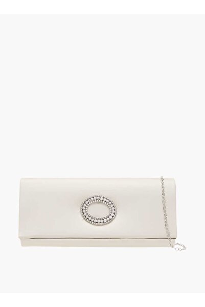 Flora Bella by Shoexpress حقيبة كلاتش فلورا بيلا المزينة بأزرار للإغلاق وحزام...