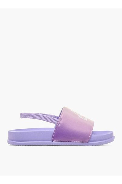 Kappa Girls' Logo Print Slides with Elasticated Strap