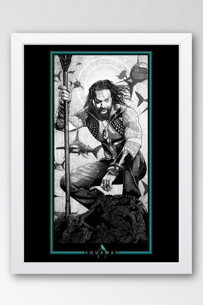 Saturn Aquaman Πίνακας με κορνίζα - Πίνακας αφίσας Marvel