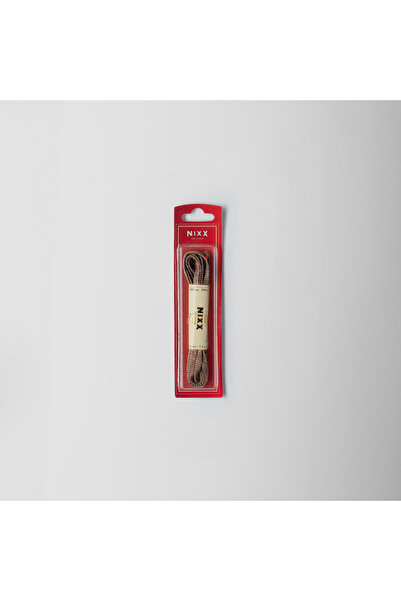 Nixx NX301 - أربطة حذاء كاجوال وكلاسيكية مسطحة مشمعة 100 سم - بيج - زوج واحد