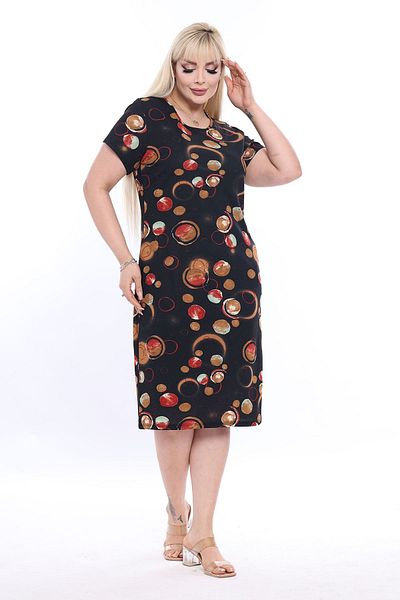 modayız Summer Plus Size Dress with Pockets 23e-2315