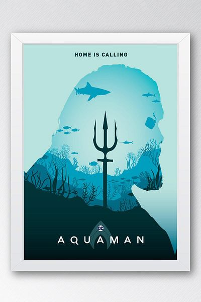 Saturn Aquaman Πίνακας με κορνίζα - Πίνακας αφίσας Marvel