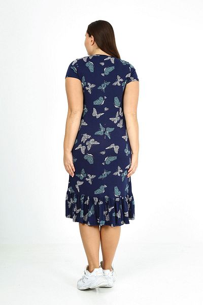 modayız Φόρεμα Plus Size με σχέδιο πεταλούδας με φούστα Frilly 24c-1774