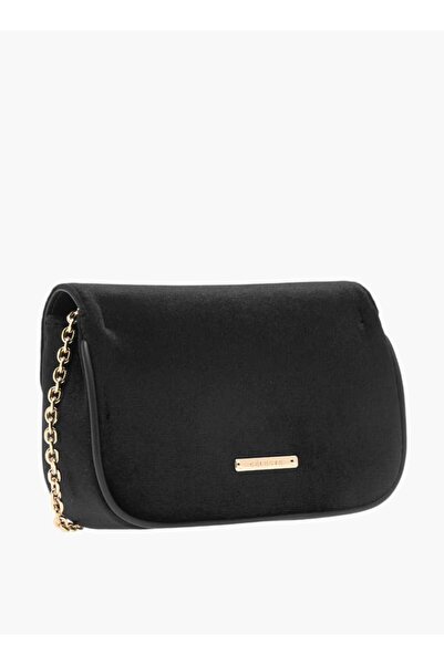 Celeste Embellished Crossbody Bag with Chain Strap and Flap Closure - W 8 x H 12.5 x D 17 cm