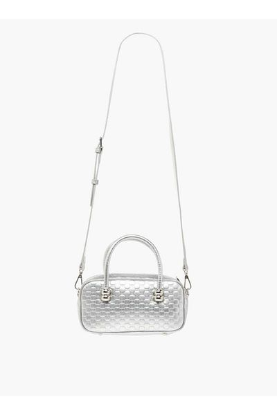 Missy Quilted Crossbody Bag with Double Handle and Zip Closure